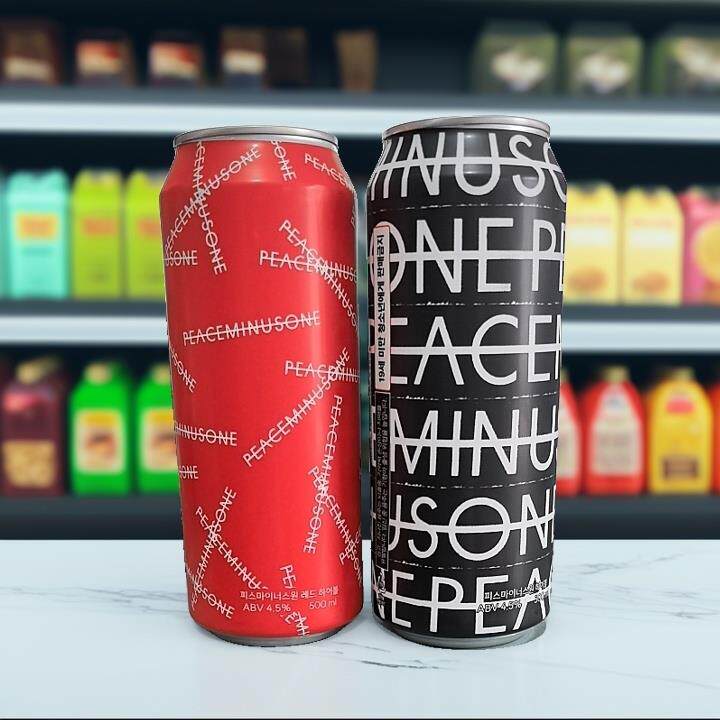 韩国GDCU便利店PEACEMINUSONE柠檬气泡HIGHBALL啤酒限量图片