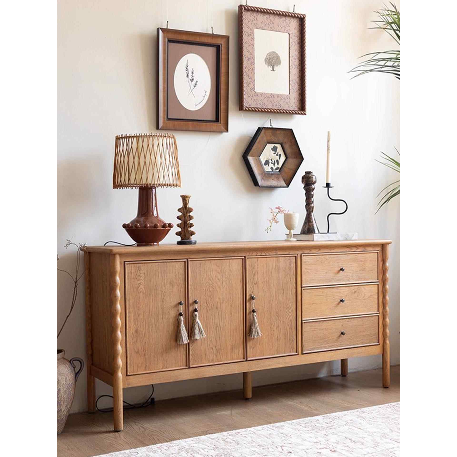 中古风实木客厅茶桌边柜靠墙餐边柜玄关柜茶水柜卧室办公室置物柜,住宅家具,餐边柜,淘宝优惠券,粉丝福利购,淘宝优惠卷