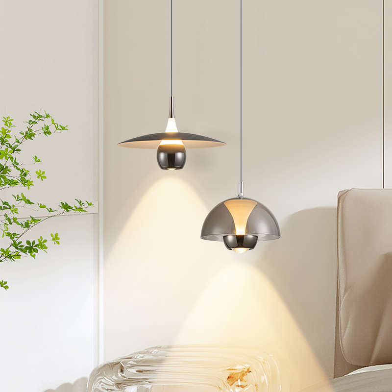 卧室吊灯极简主卧床头吊灯现代简约网红轻奢风北欧设计升降吊线灯