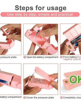 1pc Portable Bag Heat Sealer Plastic Package Storage Clip Mi