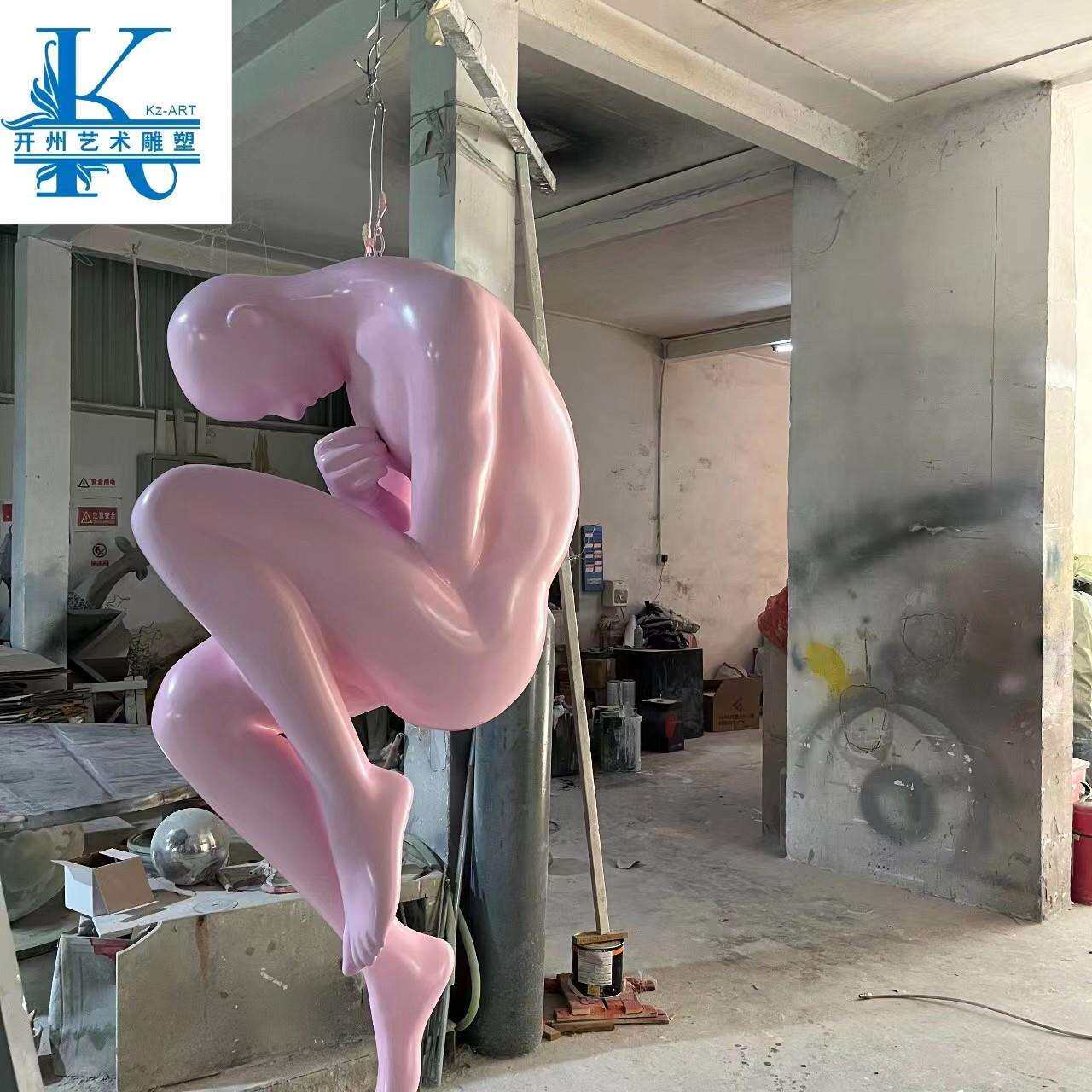 玻璃钢抽象仿真人物模特雕塑酒店大堂艺术品玄关过道装饰商场美陈