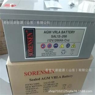 200免维护12V200AH热电厂煤矿机房设备 索润森蓄电池SAL12