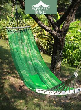MOREREST陌旅仕户外冰丝防侧翻单双人吊床野营带弯棍MX-088