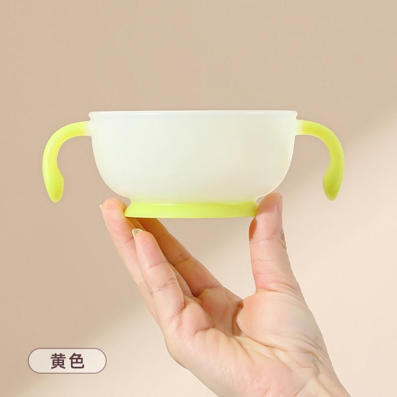 小碗宝宝勺子碗辅喂水摔新生儿rubeex婴儿米粉硅胶糊专用吃防食碗