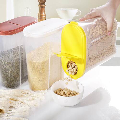 Kitchen Sealed Storage Containers, Grain Storage Jars, Plast