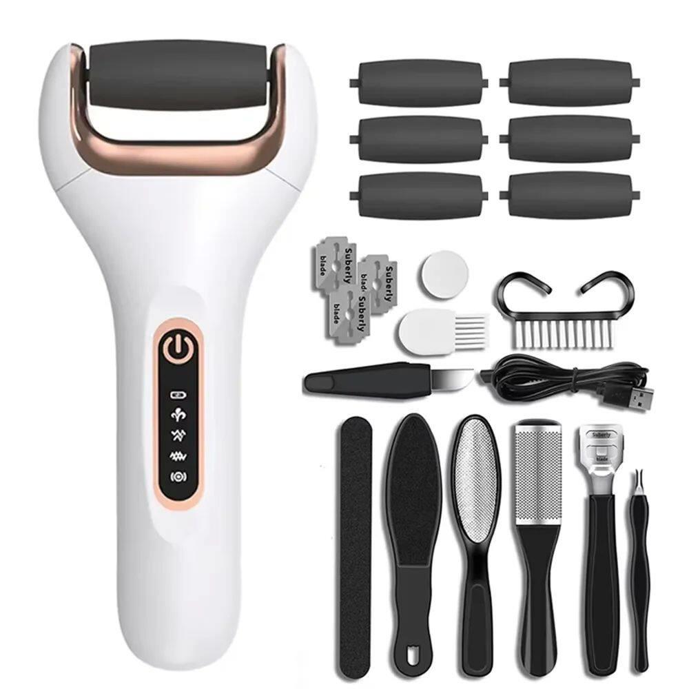 Electric Foot File Callus Remover Dead Skin Removal Pedicure - 实物图
