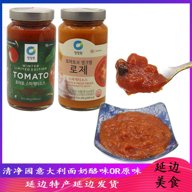 高丽村清净园番茄酱韩国进口意大利面酱奶酪味通心面酱意式拌面酱