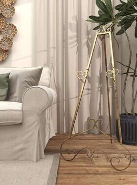 跨境欧式铁艺画架油画架子相框架落地支架报架照片托架婚庆迎宾架