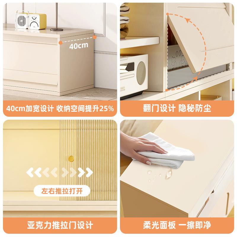 法式斗柜卧室床尾收纳柜家用小柜子客厅靠墙落地储物柜立柜五斗柜