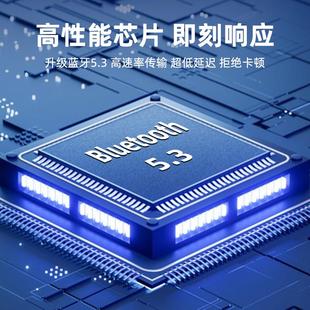 达尔优蓝牙5.3适配器接收电脑usb模块台式主发射蓝牙连接无线耳机