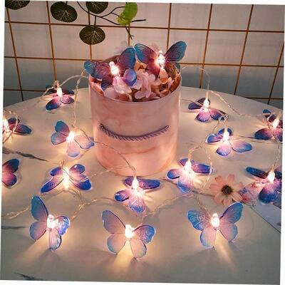1.5M 10 LED Butterfly LED Lights String Battery Outdoor Fair