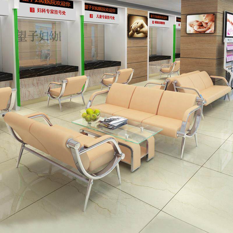 不锈钢排椅三人位等候椅长椅医院椅子诊所候诊椅沙发公共连排座椅