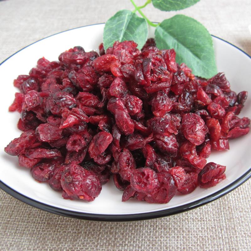 新货鲜红切片蔓越莓干烘培焙专用原料水果干 干蜜饯孕妇零食500g