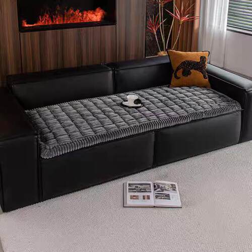 Velvet Tufted Seat Cushion Long Sofa Bench Furniture Cover