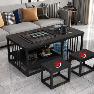 1.2尺寸茶台功夫茶几办公室中式 1.4茶桌客厅家用全自动泡茶一体桌