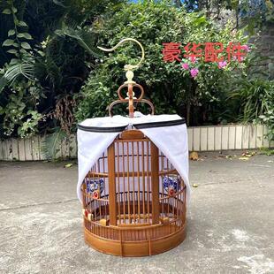 贵州画 画眉鸟笼竹制精品全套配件鸟笼大全鹩八哥鸟笼子大号手工