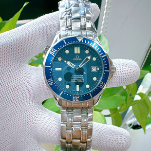一口价98新欧米茄海马系列300米自动机械男士手表2531.80.00蓝面