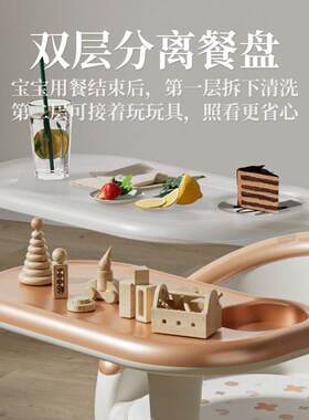 儿童餐椅宝宝吃饭叫叫椅婴儿多功能座椅家用小餐椅板凳靠背吃浙江