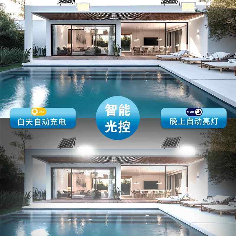 2光025农高亮太阳能板室照明庭院灯村家用大功SPR外率led投灯