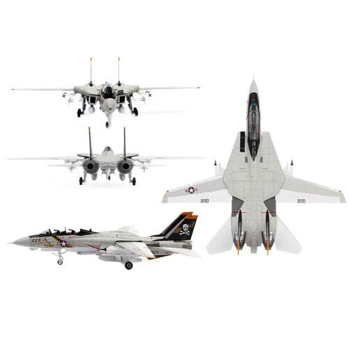 合金F14熊猫战斗机 F15飞机模型 仿真1:100静态美式航空模型摆件