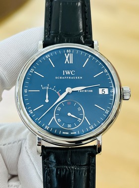 专柜价75900[9.8新]万国柏涛菲诺8日链45mm手动机械男表 IW510106