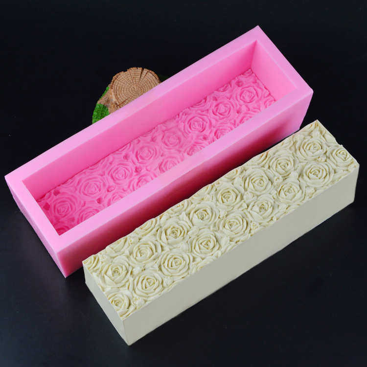 蜜蜂模具大diy 手工 皂硅胶香皂模吐司玫瑰花蜂窝长方体肥皂模具
