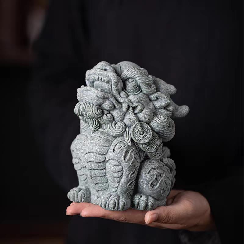 麒麟青砂石硅胶模具 3D立体石膏水泥鱼缸造景树脂滴胶工艺品 模具