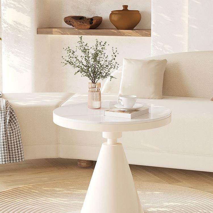 奶风沙发边几小茶几可现985代轻奢动创意角几小圆桌移岩板油客厅