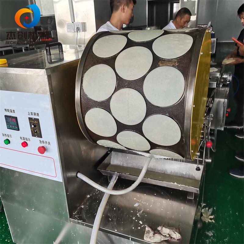 燃气加热烫皮机设备 榴莲千层饼皮机 工厂供货全自动卷煎蛋皮机