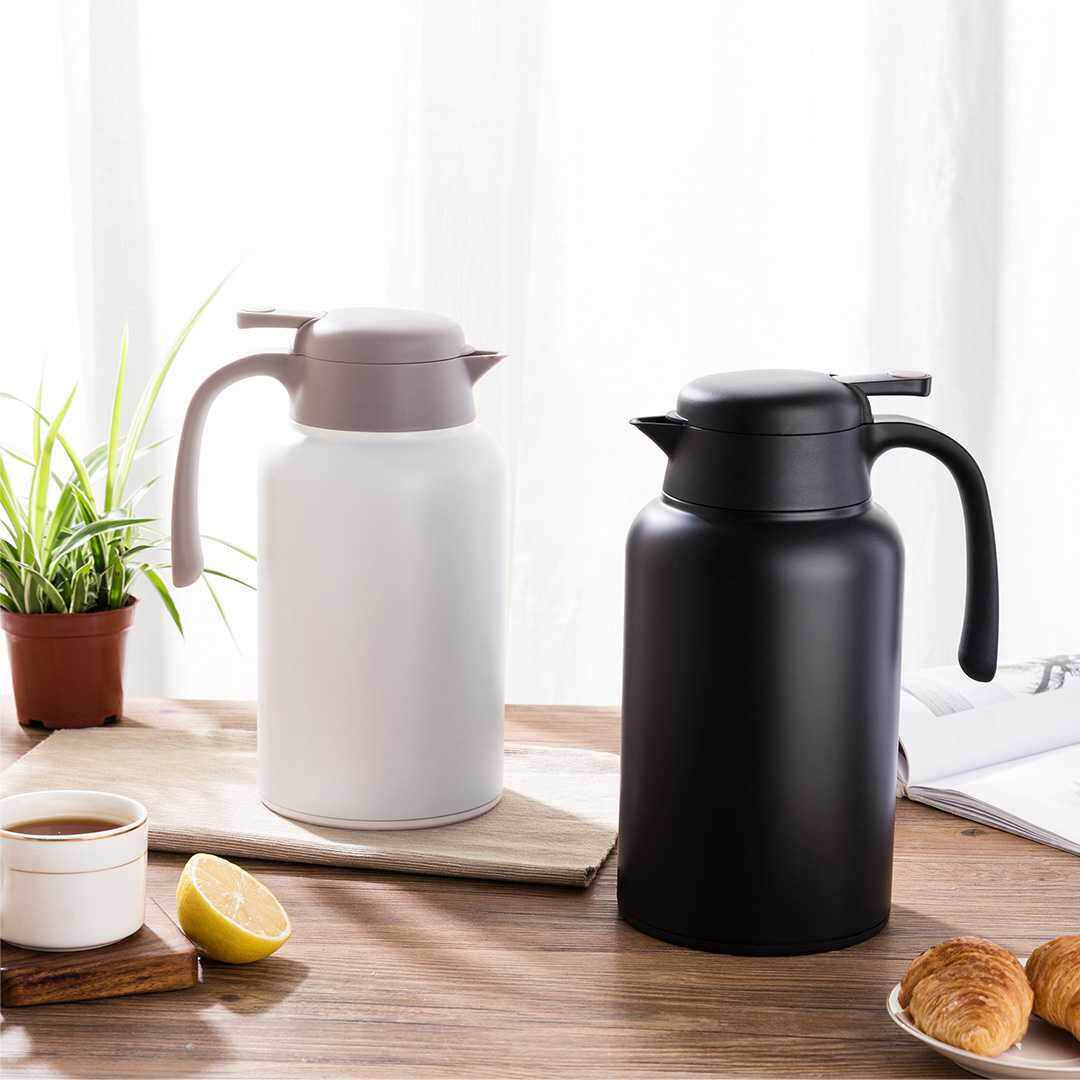 三维猫大容量保温壶2000ml 家用简约居家好物316保温水壶