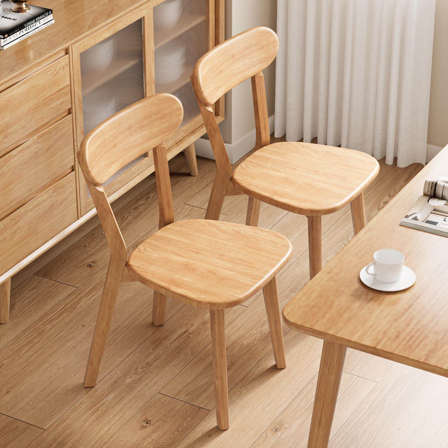 实木餐桌椅子家用餐椅原木休闲 靠背椅饭厅吃饭凳子北欧洽谈书桌,住宅家具,餐椅,淘宝优惠券,粉丝福利购,淘宝优惠卷