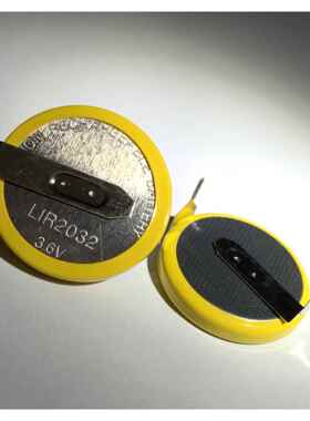180度焊脚LIR2032 3.6V老款路虎神行者发现迷你MINI可充电锂电池9539