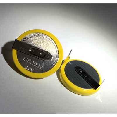 180度焊脚LIR2032 3.6V老款路虎神行者发现迷你MINI可充电锂电池9539
