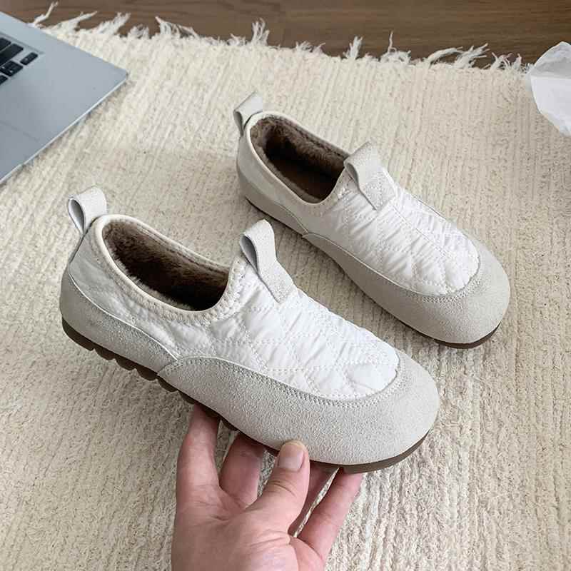 正品冬新老款加保暖女鞋季绒一脚蹬老人棉鞋软底防滑北京布鞋女冬