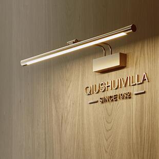 青古铜美式中古风长条照画壁灯镜前灯酒店玄关门头装饰画廊专用灯