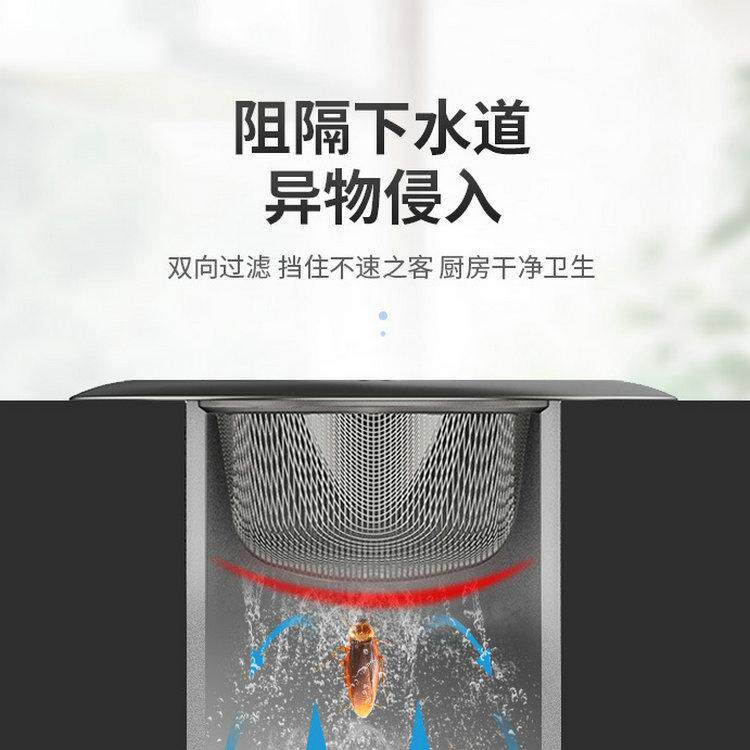下水道厨房水槽垃圾过滤网洗菜盆水池不锈钢提笼地漏头发防堵神器