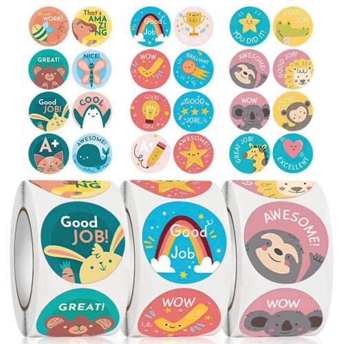500pcs Star Reward Stickers for Kids School Teacher Supplies