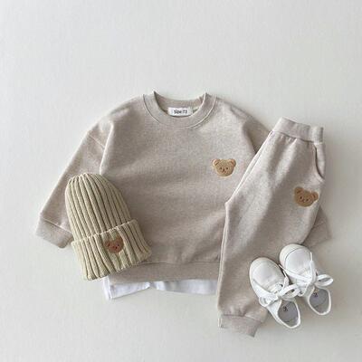 Fashion Toddler Baby Boys Girl Fall Clothes Sets Baby Girl C