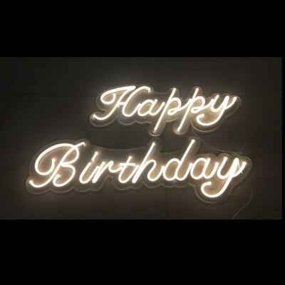派对30days100天生日快乐led字母灯happybirthday发光霓虹灯party