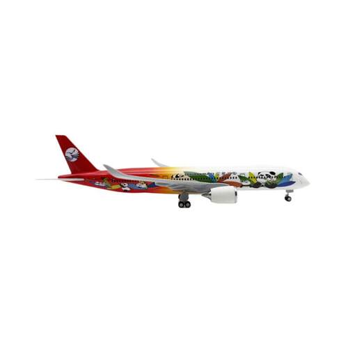 30CM飞机模型 四川熊猫A350 静态飞机模型熊猫号航模摆件收藏礼品