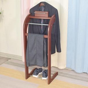 A9L挂衣架卧室落地置物架成年人衣帽架收纳加粗实木北欧风不占地