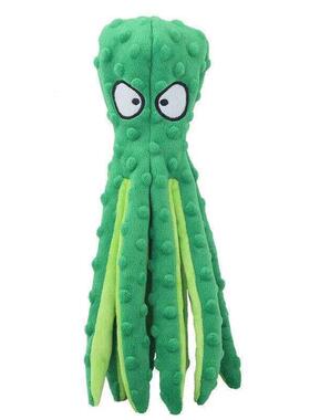 Plush Dog Toys Octopus Squeaky Dog Toys For Teething Soft Du