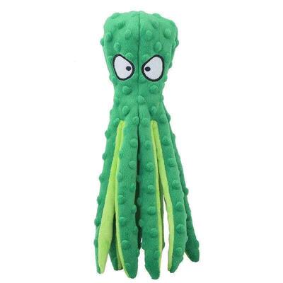Plush Dog Toys Octopus Squeaky Dog Toys For Teething Soft Du