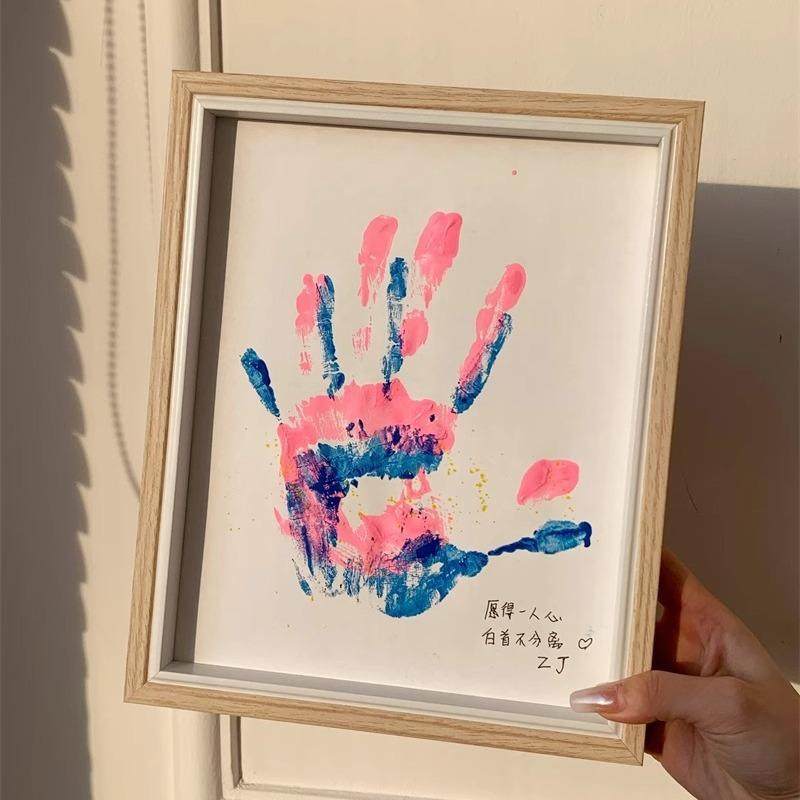 diy手印相框生日周年情侣男女朋友纪念礼物手工家居桌面装饰摆件,家居饰品,DIY亲子装饰画,淘宝优惠券,粉丝福利购,淘宝优惠卷