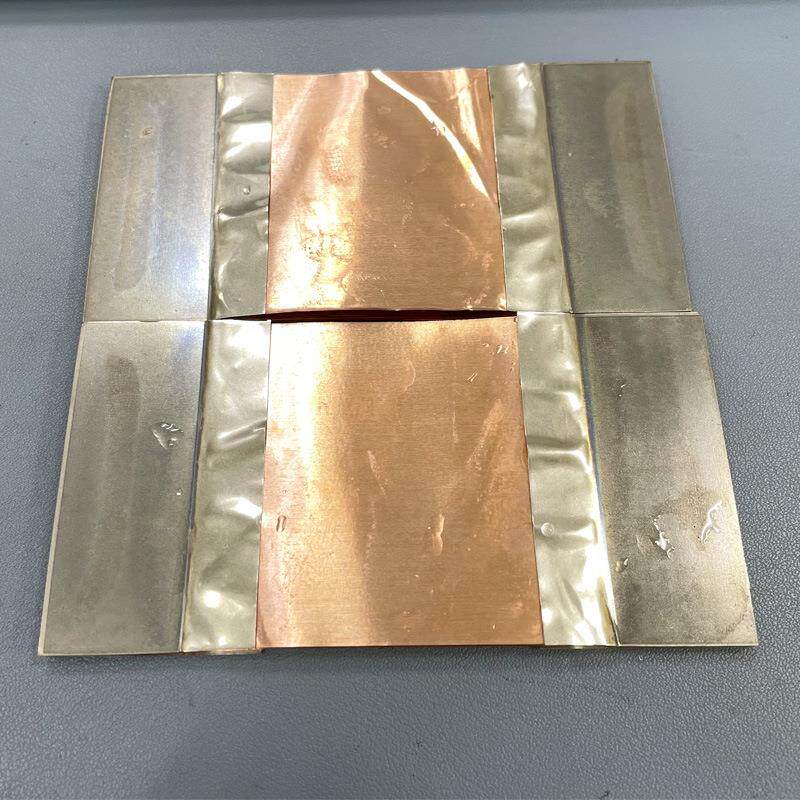新能源铜箔铜排铜巴镍片软连接焊接样品导电带高分子扩散焊样品