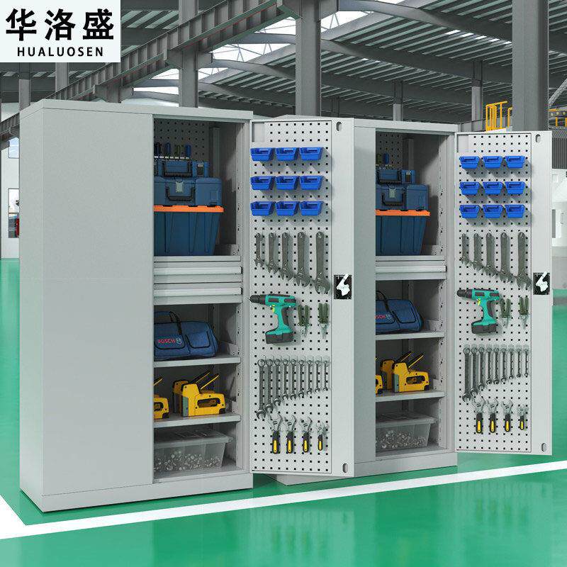 重型双开门工具柜车间用工厂收纳柜工具箱修车储物柜铁皮柜子加厚