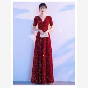 新款大合唱团礼服学生唱红歌长裙诗朗诵成人合唱团指挥演出表演服