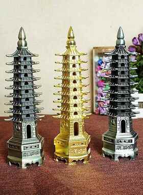 特价新款金属工艺品文昌塔模型摆件电镀做工精细文昌塔家居装饰品