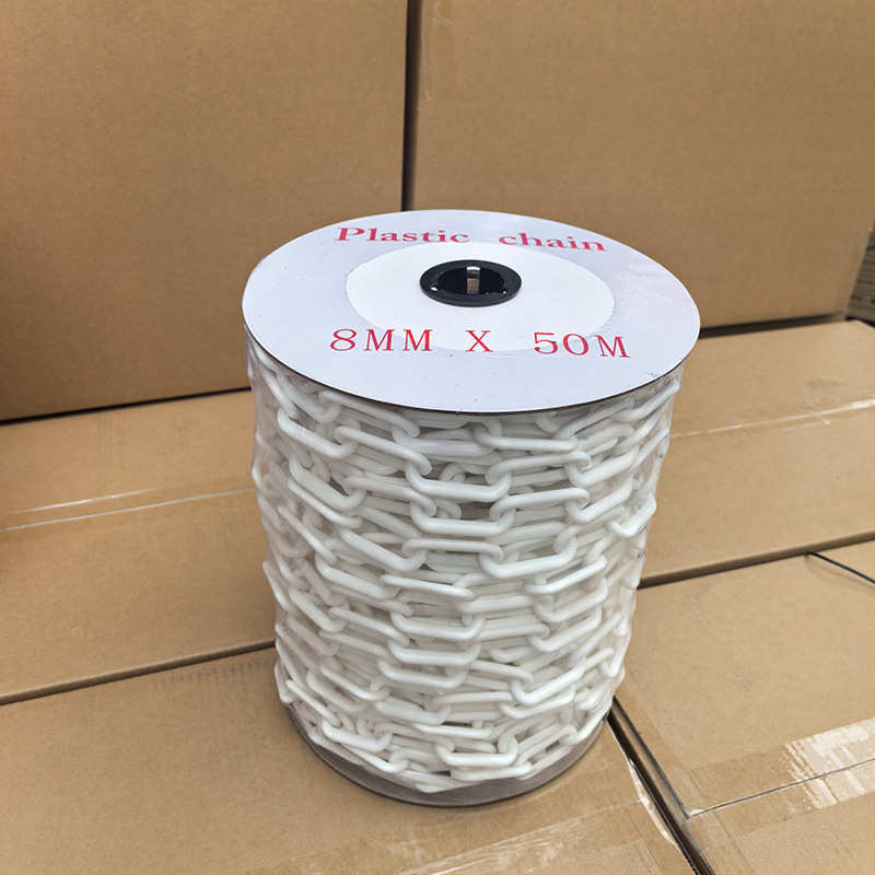 防护链条卷装红塑料警示链安全链多链条黑白型号交通设施隔离警示