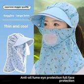 烹饪防油烟面罩全脸保护妇女厨房烹饪和烹饪防油溅专用妇女帽